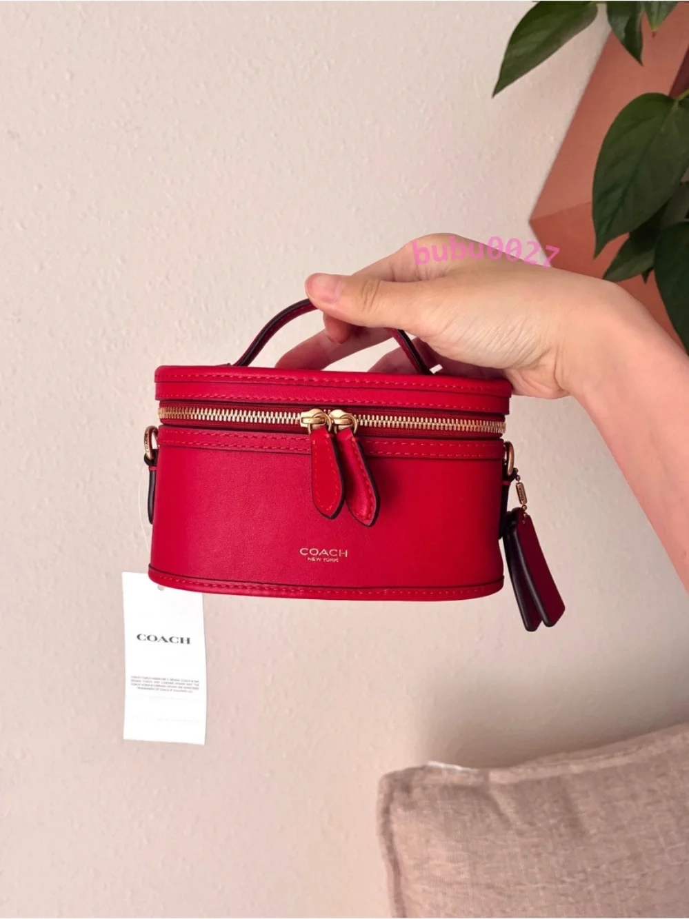 NWT🧧Coach Trail Bag 15 Red Poppy Mini Crossbody Top Handle CCY84 Chain Limited